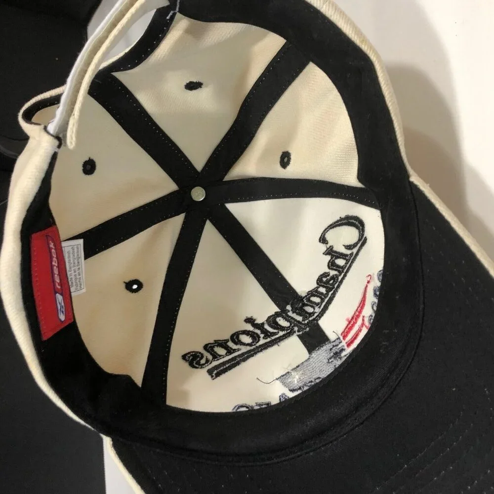 VTG New England Patriots 2003 AFC Champions Hat Cap White Reebok Embroider‎ Logo